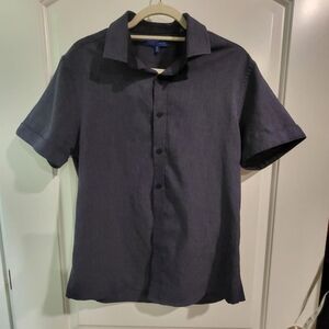 Men's Navy Blue Short Sleeve Shirt